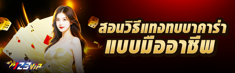 สอนวิธีแทงทบบาคาร่าแบบมืออาชีพ