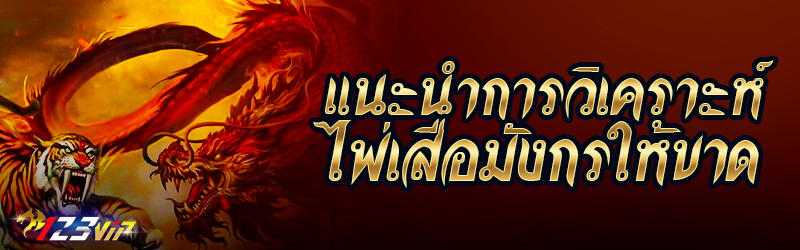 แนะนำการวิเคราะห์ไพ่เสือมังกรให้ขาด